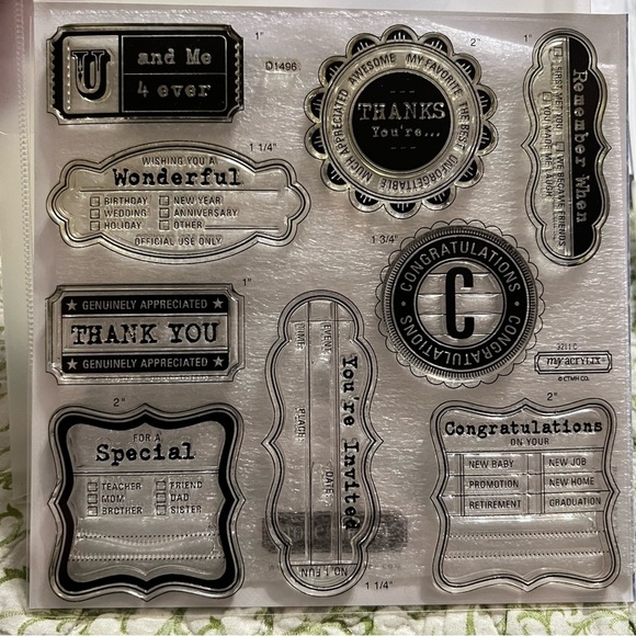 Close to My Heart Stamps Set of 4 - Picture 4 of 7